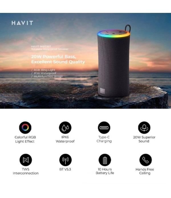 اسپیکر قابل حمل هویت مدل HAVIT SK833