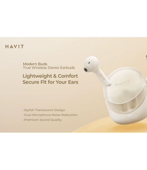 هندزفری بلوتوثی هویت مدرن بادز مدل Havit Modern Buds True Wireless TW974