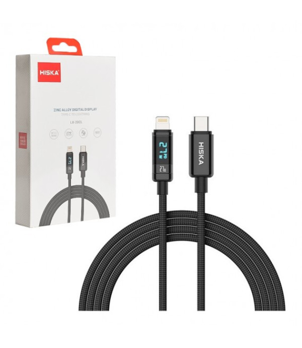 کابل شارژ USB-C به لایتنینگ هیسکا مدل LX-20CL طول 1 متر