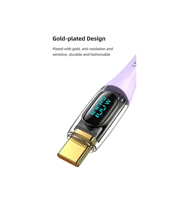 کابل شارژ و تبدیل USB-C به USB-C یوسمز مدل Sj590 طول 1.2 متر
