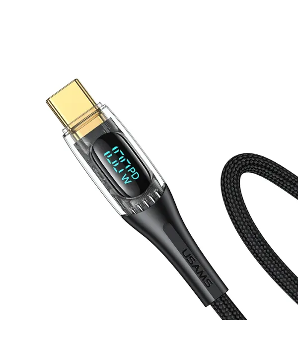 کابل شارژ و تبدیل USB-C به USB-C یوسمز مدل Sj590 طول 1.2 متر