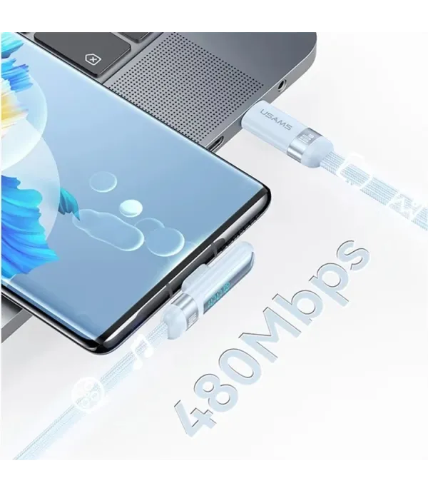 کابل شارژ و تبدیل USB-C یوسمز مدل SJ653 طول 1.2 متر