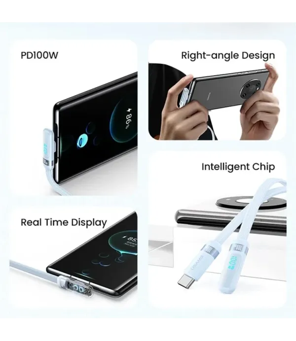 کابل شارژ و تبدیل USB-C یوسمز مدل SJ653 طول 1.2 متر