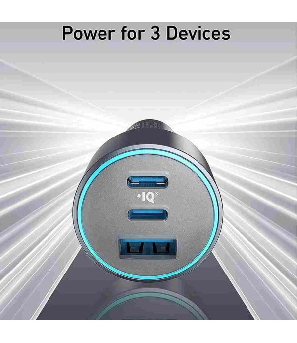 شارژر فندکی فست شارژ ماشین 67 وات تایپ سی انکر مدل 335 Anker 335 car charger 67W A2736H11