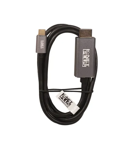 کابل تبدیل USB-C به HDMI کی نت پلاس مدل Knet Plus Type C To HDMI Cable KPCOCM2HD10 طول 1 منر