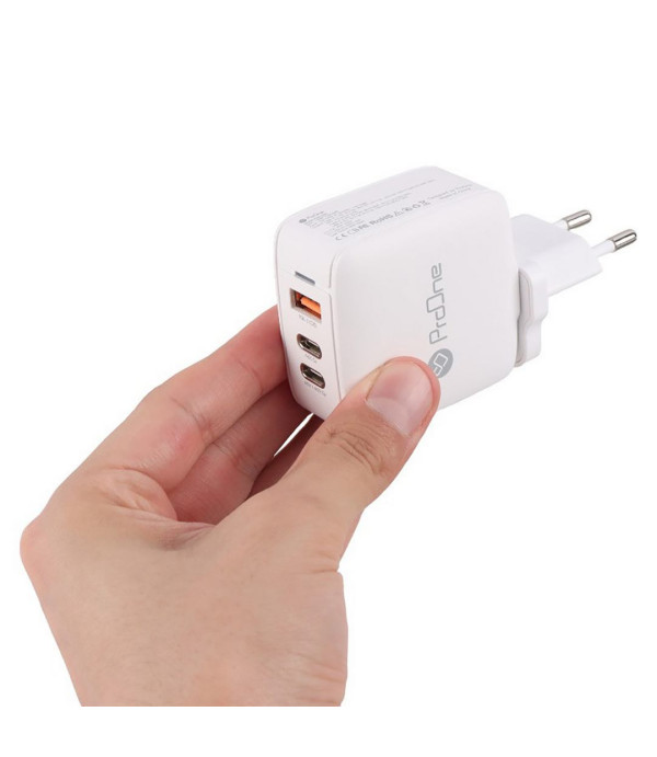 شارژر دیواری تایپ سی و یو اس بی 65 وات پرووان مدل Proone PWC565 65W Wall charger