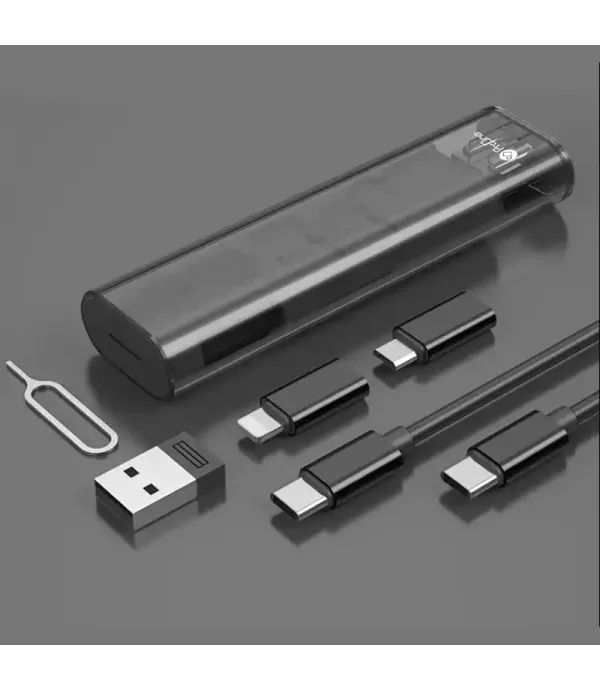 کابل تبدیل USB-C به USB-C / لایتنینگ / USB / microUSB پرووان مدل PCK003 طول 0.27 متر