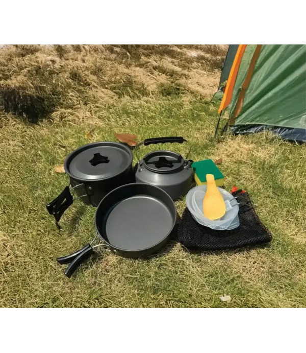 ست ظروف آشپزی کمپینگ گرین لاین Green Lion 7 IN 1 Camping Cookware