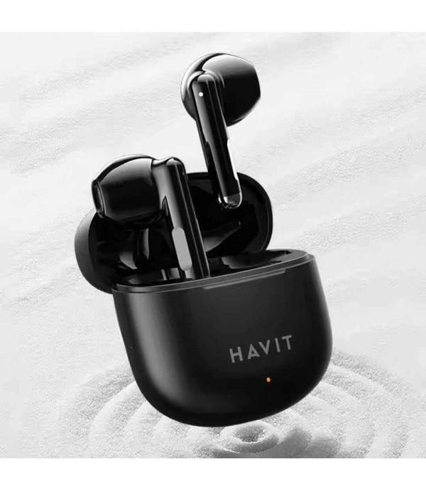 هدفون بلوتوثی 5.3 کنترلر لمسی و درایو 13 میلی متری هویت مدل Havit Handsfree Wireless Earphone Sports Wireless Earbuds 5.3 Earphone TW976