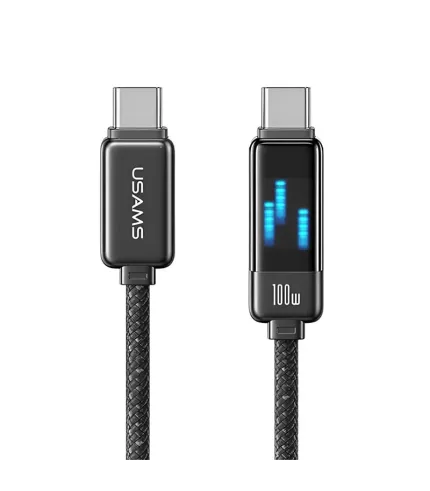 کابل شارژ و تبدیل 2 سر تایپ سی (USB-Type-C) 100 واتی یوسمز مدل SJ744 
