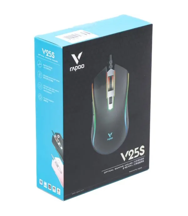 ماوس گیمینگ سیم دار رپو مدل V25S RGB