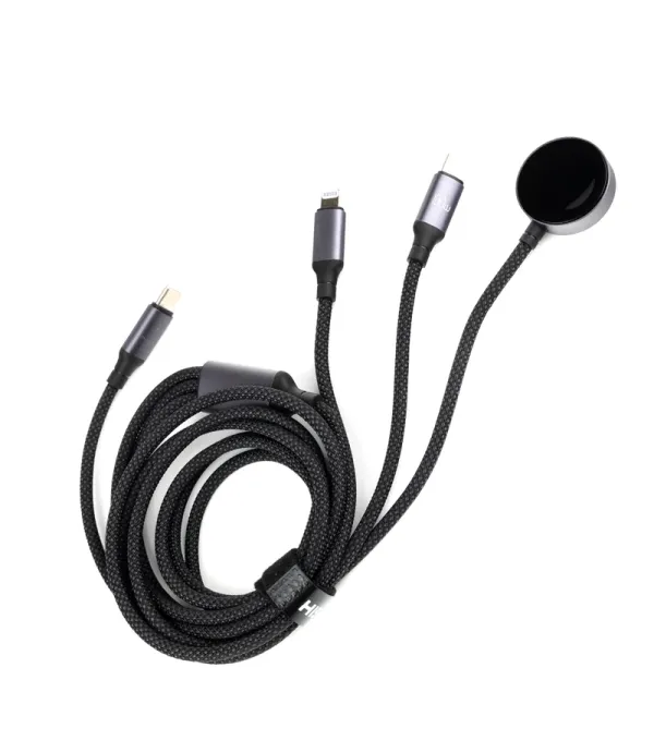 کابل تبدیل و شارژ USB-C به لایتنینگ / USB-C / WIRELESS هیسکا مدل LX-31 طول 1.2 متر