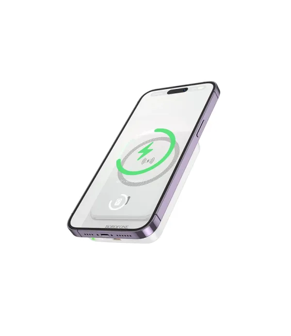 پاوربانک بروفون مدل BJ63A WIRELESS PD+QC3.0 20W ظرفیت 10000 میلی‌ آمپر ساعت