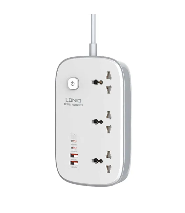چندراهی برق هوشمند الدینیو 3250 وات 7 خروجی PD 65 وات  مدل ELDINO-65W-SC3416