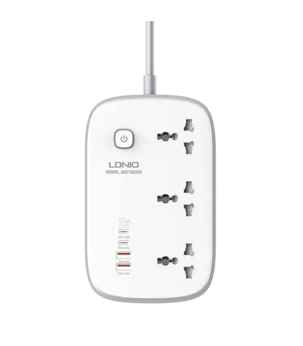 چندراهی برق هوشمند الدینیو 3250 وات 7 خروجی PD 65 وات  مدل ELDINO-65W-SC3416