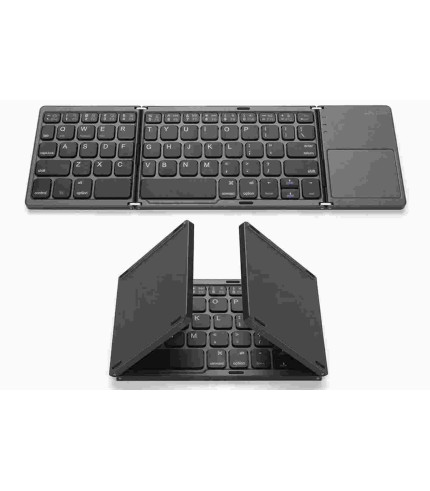 کیبورد بلوتوث تاشو با تاچ پد مدل Foldable Bluetooth Keyboard With Touch Pad B033