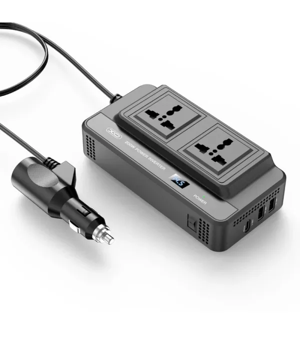 شارژر فندکی 200 وات و اینورتر ایکس او مدل CZ011