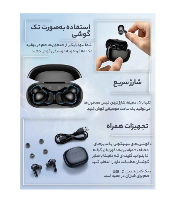 هدفون بلوتوثی انکر مدل Soundcore R100