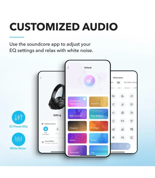 هدست بلوتوثی انکر مدل Soundcore Q20i ANC