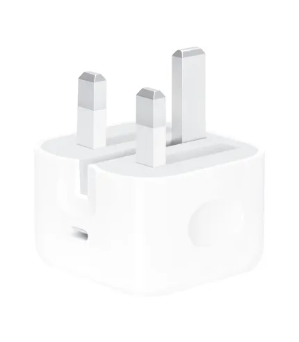 شارژر فست 20 وات اپل A2344 مدل B/A، دارای خروجی USB Type-C، امکان شارژ سریع موبایل و تبلت با شدت جریان 2.0 آمپر و بالاتر، قابلیت شارژ آیپد