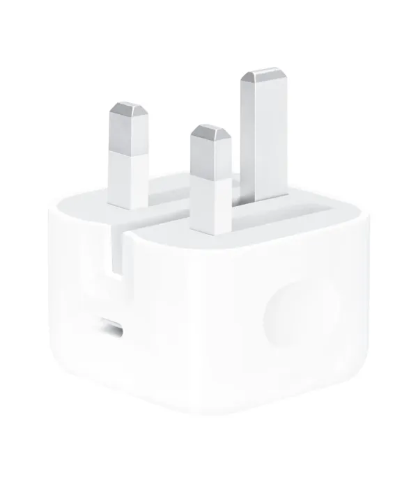 شارژر فست 20 وات اپل A2344 مدل B/A، دارای خروجی USB Type-C، امکان شارژ سریع موبایل و تبلت با شدت جریان 2.0 آمپر و بالاتر، قابلیت شارژ آیپد