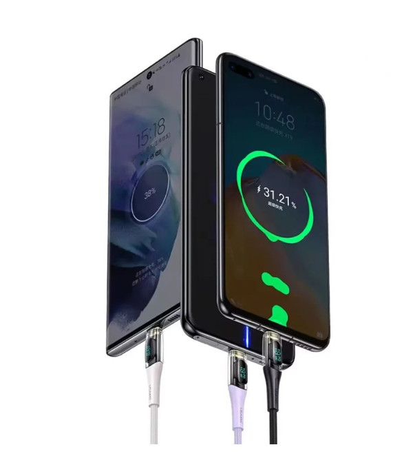 کابل شارژ و تبدیل USB-A به USB-C یوسمز مدل Sj592 طول 1.2 متر