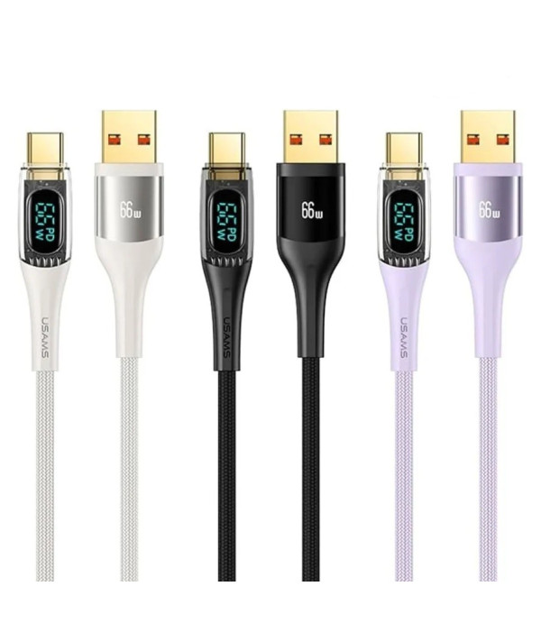 کابل شارژ و تبدیل USB-A به USB-C یوسمز مدل Sj592 طول 1.2 متر
