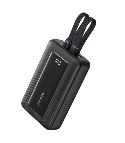 پاوربانک انکر مدل A1681 ظرفیت 20000 میلی آمپر ساعت به همراه کابل لایتنیگ و کابل USB Type-C