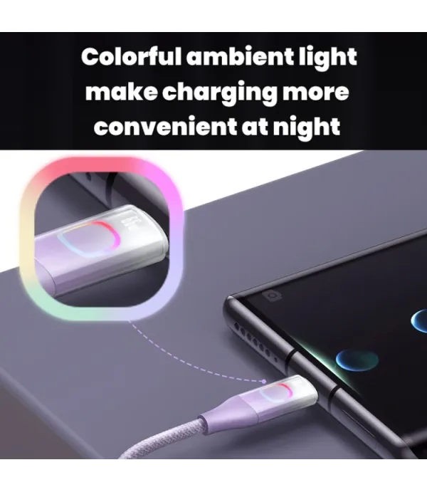 کابل شارژ و تبدیل USB به USB-C یوسمز مدل SJ636 طول 1.2 متر