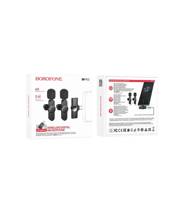 میکروفن یقه ای بروفون مدل BFK12 TYPE-C/IPHONE