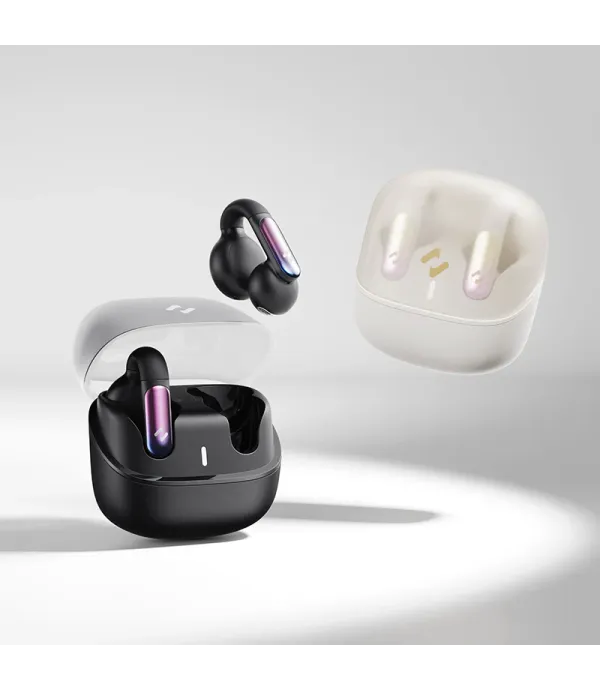 هندزفری بلوتوثی رو گوشی القایی نویز کنسلینگ ENC هویت مدل HAVIT OPENBUDS TW980 Open-Ear Clip Headphones Earbuds With Muse Design Award&IF Design Award