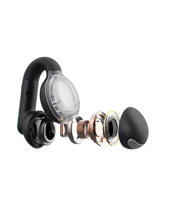 هندزفری بلوتوثی رو گوشی القایی نویز کنسلینگ ENC هویت مدل HAVIT OPENBUDS TW980 Open-Ear Clip Headphones Earbuds With Muse Design Award&IF Design Award