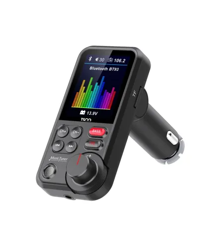 شارژر فندکی 18 وات تسکو مدل BFM 2220 به همراه کابل Pin 3.5mm، دارای خروجی USB، دارای نمایشگر LED، پشتیبانی از کارت حافظه Micro SD