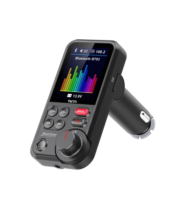 شارژر فندکی 18 وات تسکو مدل BFM 2220 به همراه کابل Pin 3.5mm، دارای خروجی USB، دارای نمایشگر LED، پشتیبانی از کارت حافظه Micro SD