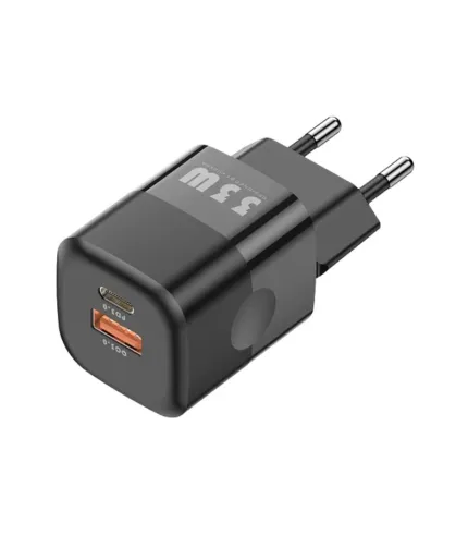 شارژر دیواری کولا (KUULAA) 33 وات GaN دو پورت مدل RY-U33-1