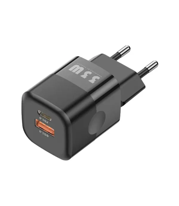 شارژر دیواری کولا (KUULAA) 33 وات GaN دو پورت مدل RY-U33-1