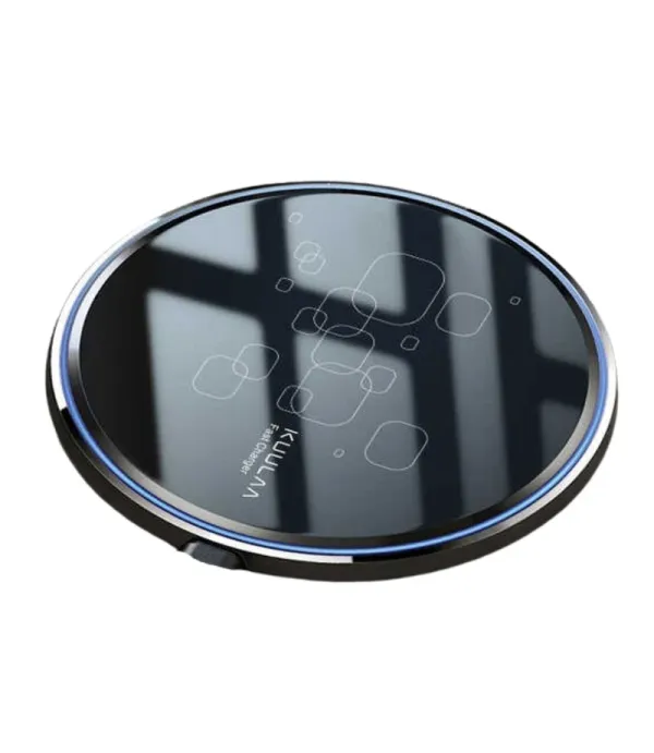 پد شارژ بی سیم (wireless) رو میزی کولا (KUULAA) 15 واتی فست شارژ با نور راهنما مدل KL-CD17