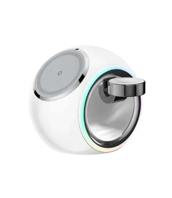 شارژر بی سیم (Wireless) رومیزی 3 کاره 15 وات فست شارژ کولا (KUULAA) مگ سیف با نور RGB مدل KL-CD70
