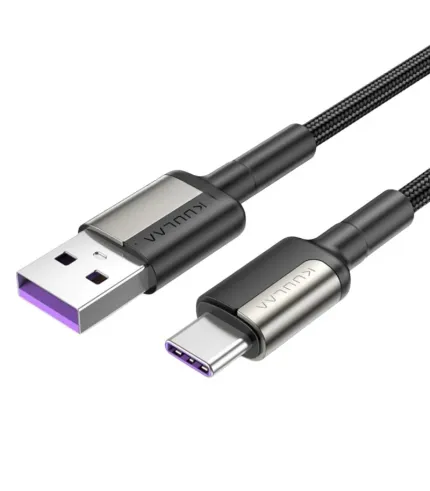 کابل شارژ و تبدیل USB A به Type C کولا (KUULAA) 5 آمپر 1 متری مدل KL-X12 