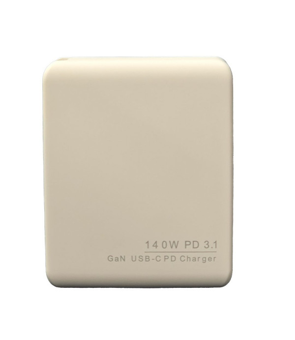 شارژر دیواری 140 وات GaN کولا 3 پورت تایپ سی و USB A با کابل 240 وات مدل KUULAA Wall Adaptor PST-140UC2-LB
