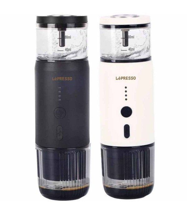 اسپرسوساز شارژی سفری لپرسو با قابلیت گرم کردن آب مدل LePresso Portable Espresso Machine With Heating Function LPCFFM0001