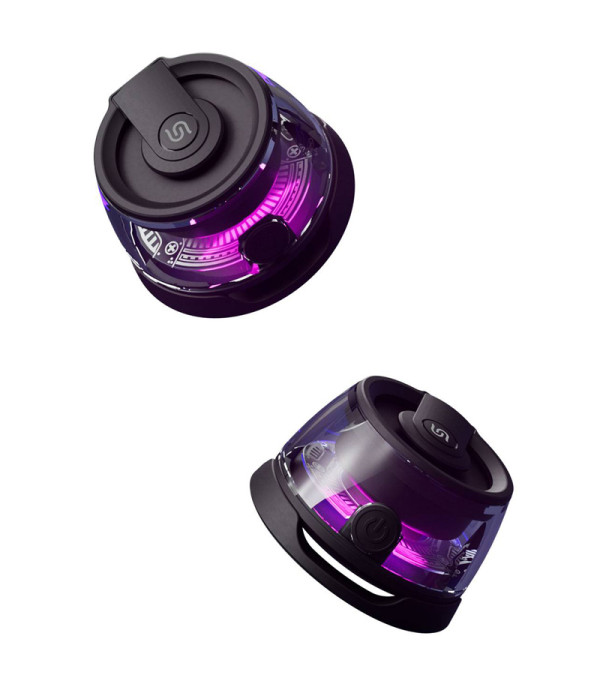 اسپیکر مینی قابل حمل بلوتوثی 3 وات اتصال مگ سیف RGB دار پرودو مدل Porodo Soundtec Charme Magnetic Speaker PD-STMS3W