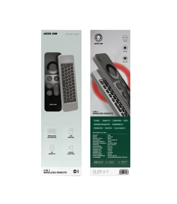 ریموت کنترل و کیبورد گرین لاین مدل GN4INWRMTBK