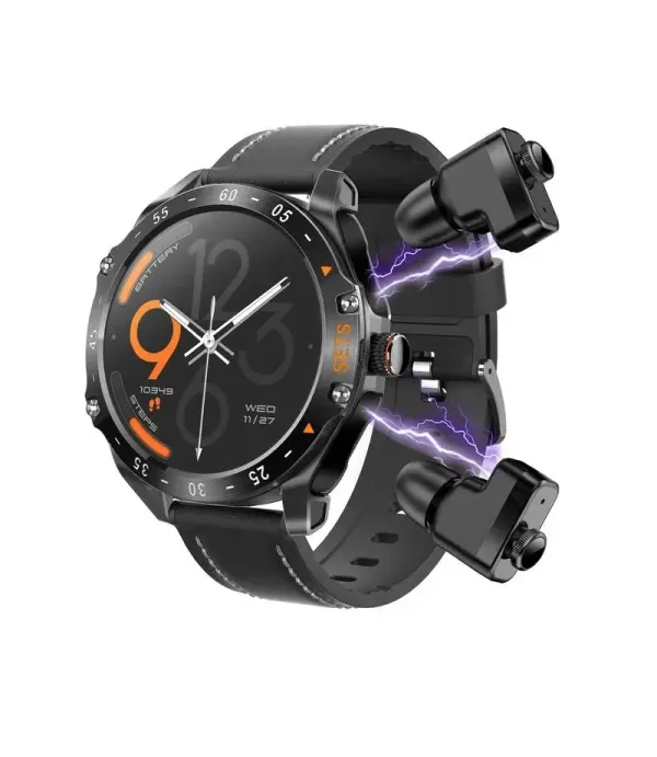 ساعت هوشمند پرودو با هندزفری داخلی با قابلیت مکالمه پرودو مدل Porodo Hype Smartwatch With Earbuds PD-HYPE