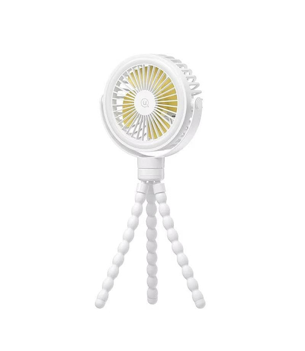 پنکه پایه فنری چراغ دار رومیزی USAMS-ZB289
