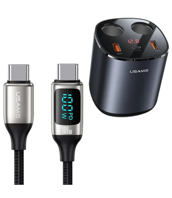 شارژر فندکی یوسمز مدل CC151 245w