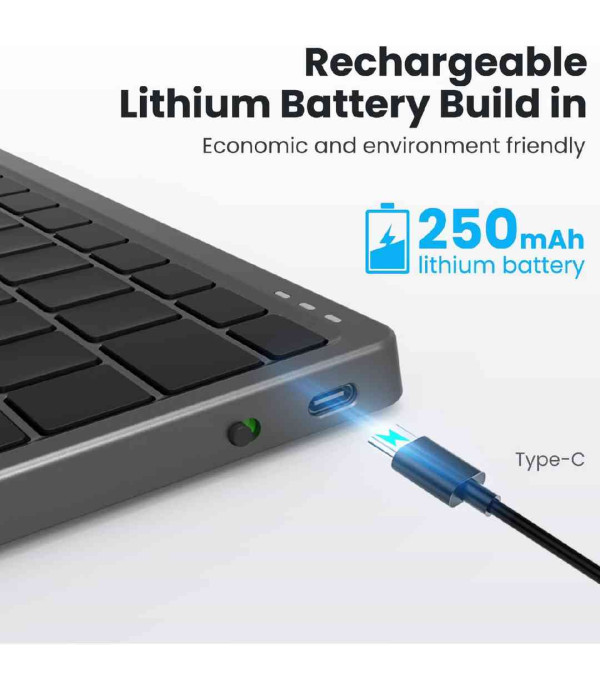 کیبورد بی سیم مدل MIUCDA Bluetooth Keyboard KF8700