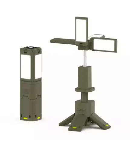 چراغ کمپینگ پایه دار فضای باز چهار جهته مدل CAMPING LIGHT Z2