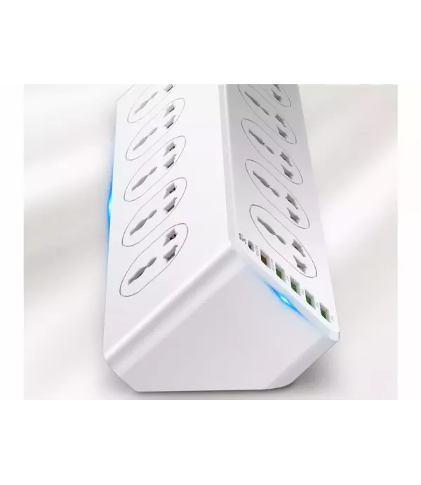 چندراهی برق 10 سوکت، 5 یواس‌بی و 1 تایپ‌‎سی الدنیو مدل Ldnio Power Strip 2500W SC10610