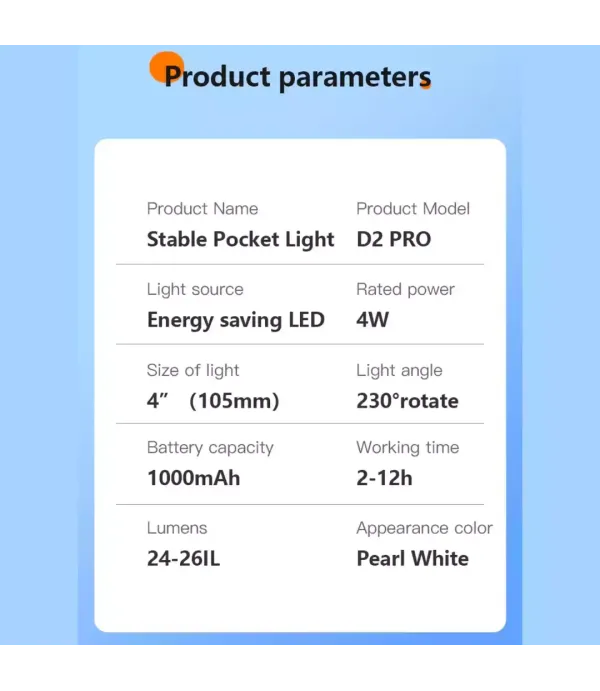 هولدر گوشی موبایل و رینگ لایت شارژی چندکاره D2 PRO